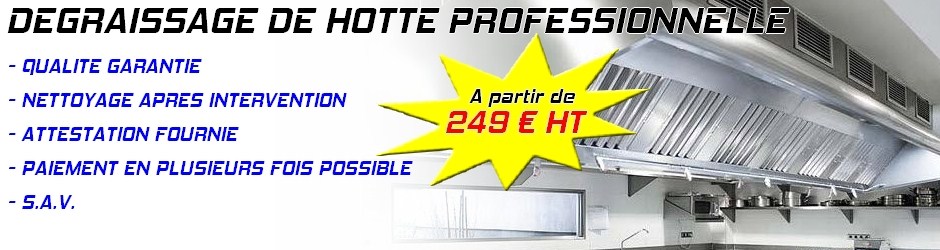 Entretien, Maintenance et installation de hotte de cuisine